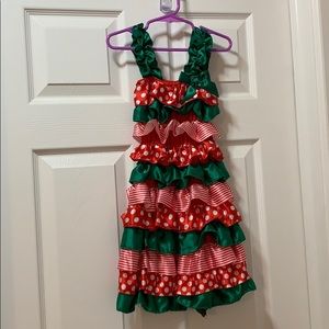 ❤️💚 YOUTH ❤️💚 Girls Ruffled Holiday Dress